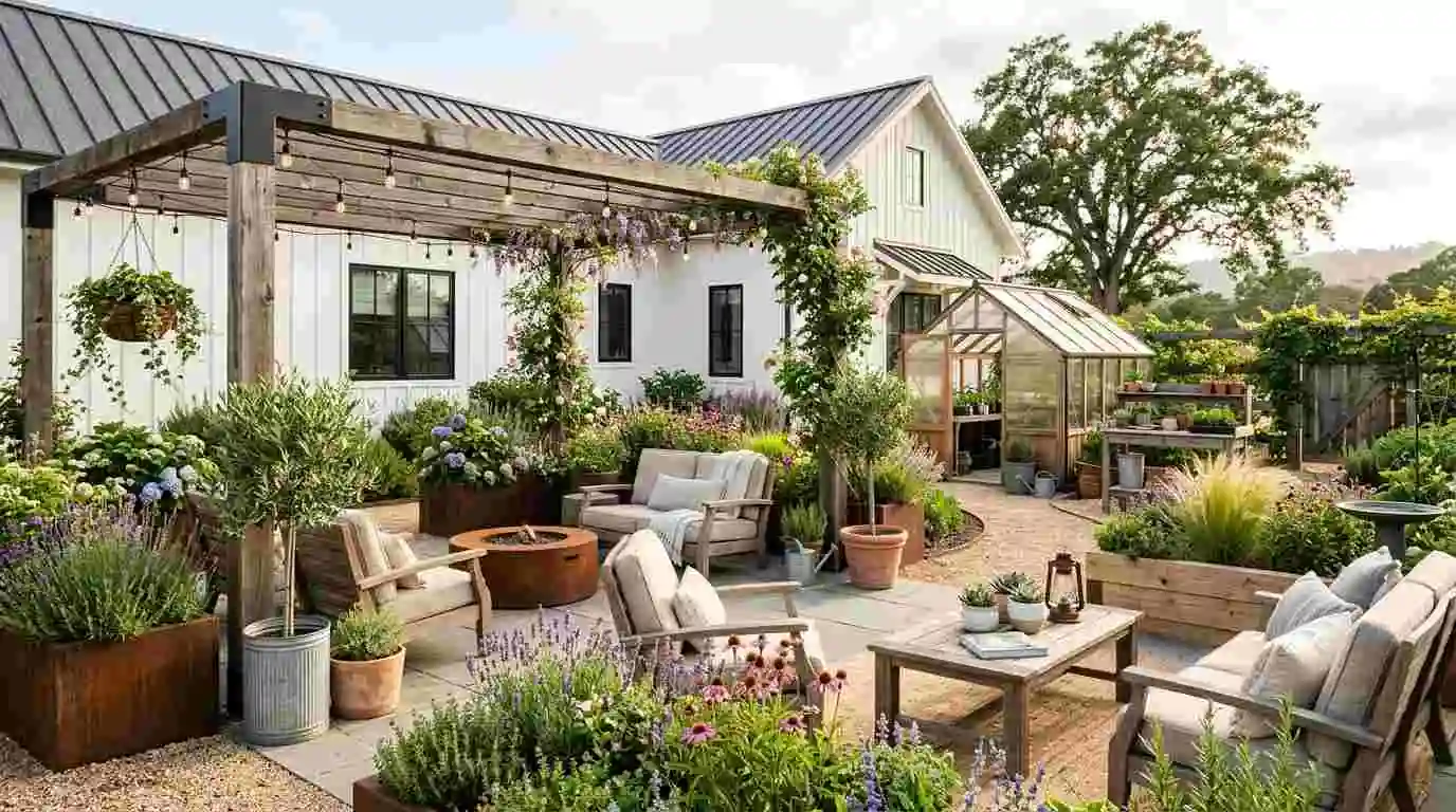 Farmhouse Garden Decoration Ideas