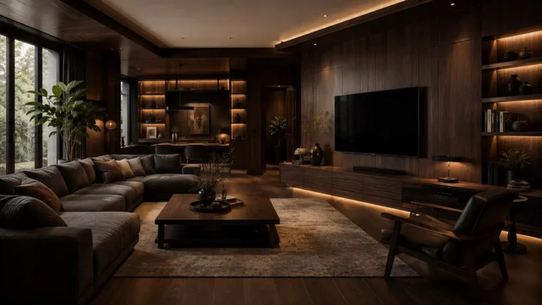 Dark Wood Interior Design