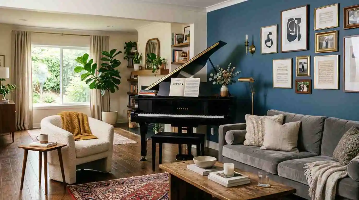 Piano Decor Living Room