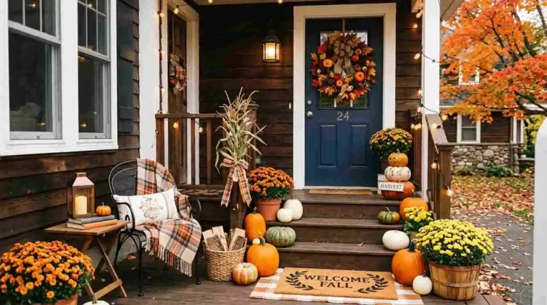 Small Front Porch Ideas Fall